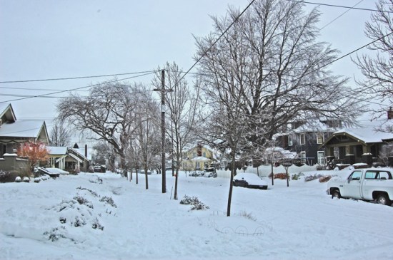 winter-2008 Winter 2008. Looking north on Northeast 30th toward Mason.