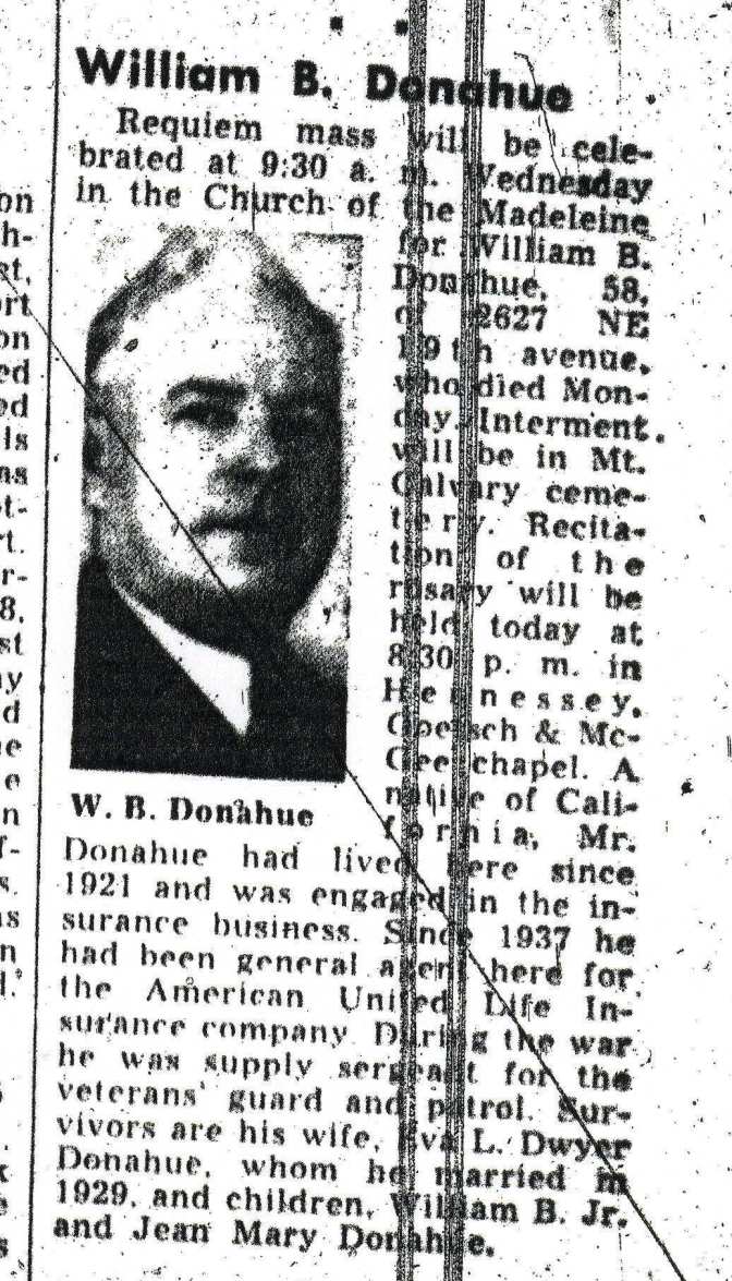 William Donahue Obituary