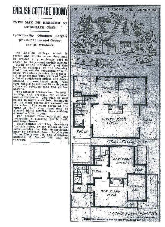 From The Oregonian, December 20, 1925