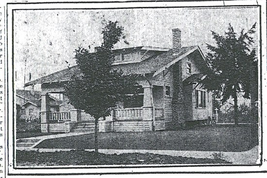 George and Manila Kettleberg home, built 1921. 2933 NE Skidmore. From The Oregonian, September 11, 1921.