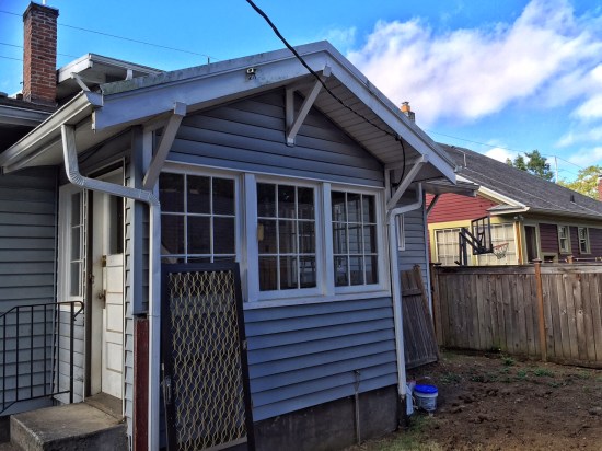 Back door and enclosed porch, 2933 NE Skidmore