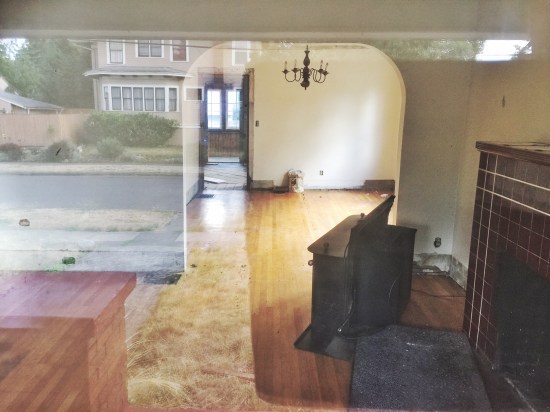 Living room, dining room and reflection, 2933 NE Skidmore